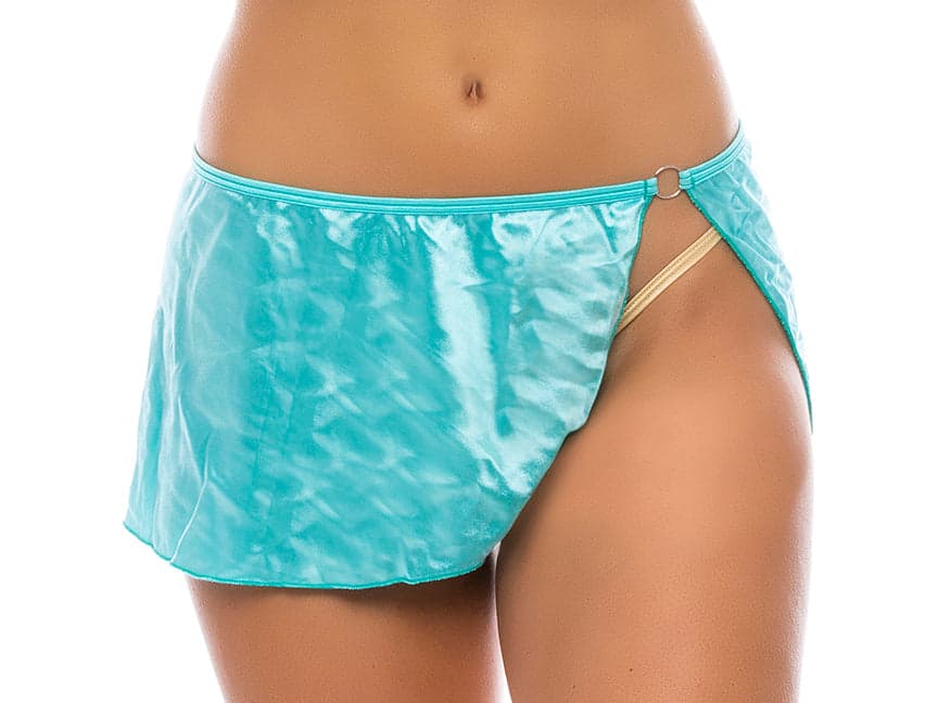 Flowy Ring Side Slit Bikini Skirt